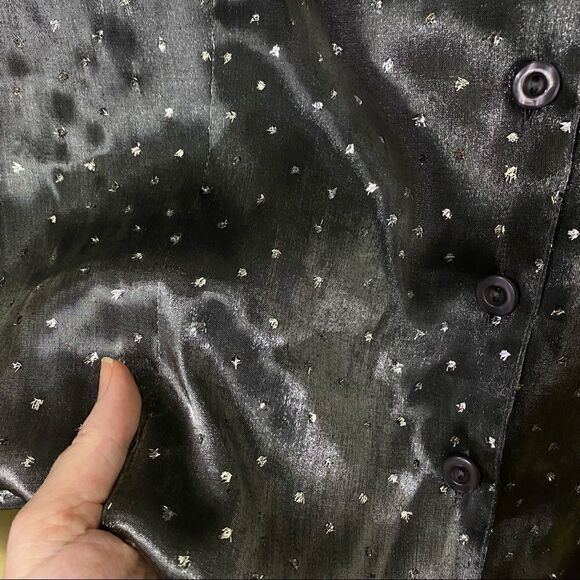 Blue Diamond Plus Metallic Silver Sparkles Shirt - Picture 4 of 7